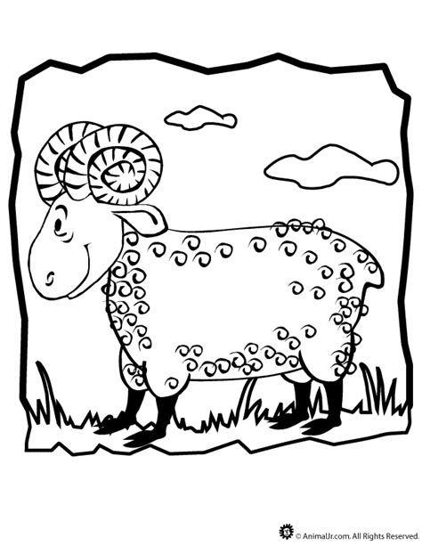 ram coloring page woo jr kids activities childrens publishing