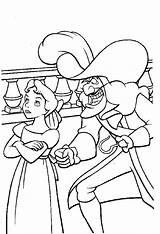 Coloring Pages Pan Peter Disney Hook Captain Wendy Peterpan Animated Printable Dangerous Color sketch template