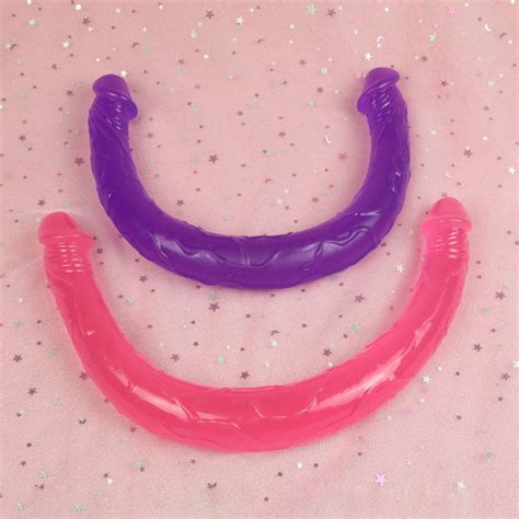 double ended jelly dildo women s adult sex toyswoman etsy
