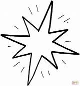 Coloring Constellation Star Designlooter Shining sketch template