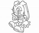 Sonic Cream Coloring Pages Rabbit Generations Printable Action Cartoon Color Play Cartoons Others Another Surfing sketch template
