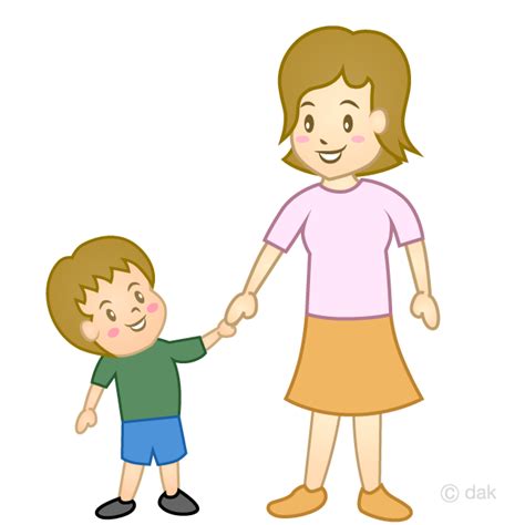 お母さんと子供の無料イラスト素材｜iiイラストイメージ