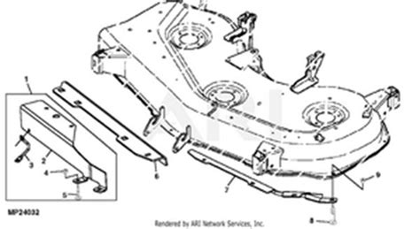 john deere gt  mower deck parts diagram
