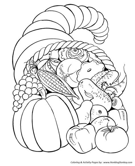 fall coloring pages fall harvest bounty coloring page sheets