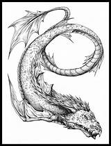 Leviathan Monster Sea Deviantart Drawings sketch template