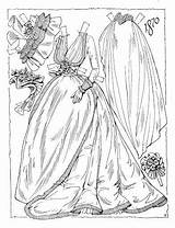 Paper Dolls Victorian Coloring Printable Brides Ventura Charles Picasaweb Google sketch template