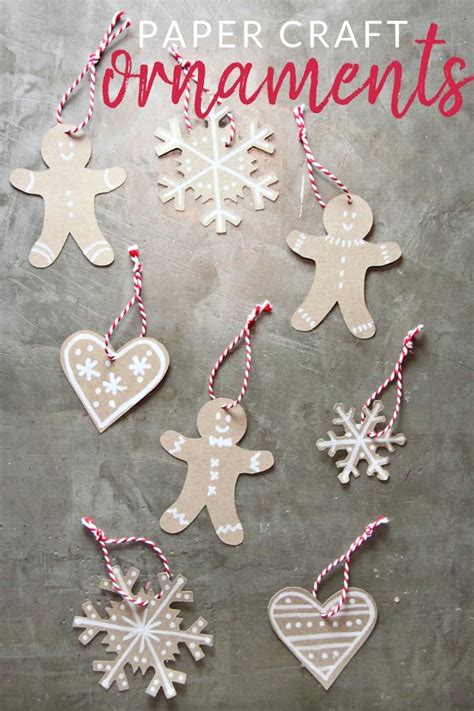 gingerbread ornaments  sweet paper craft   tree  crazy