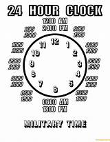 Clock Hour 24 Military Printable Coloring Pages Gif Print Color Coloringpagesonly sketch template