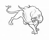 Manticore Coloring Colouring 36kb Pages Pa sketch template