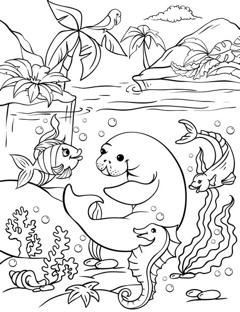 sea animals coloring pages
