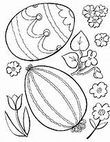 Easter Coloring Pages Kids Eggs Egg Printable Sheets sketch template