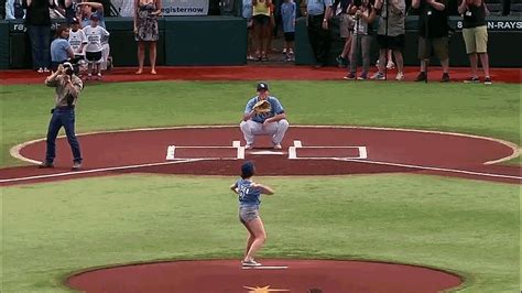 Worst First Pitch Ever By Carly Rae Jepsen  On Imgur