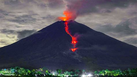 Indonesia Mount Merapi Volcano Erupts On The Island Of Java
