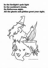 Halloween Cauldron sketch template