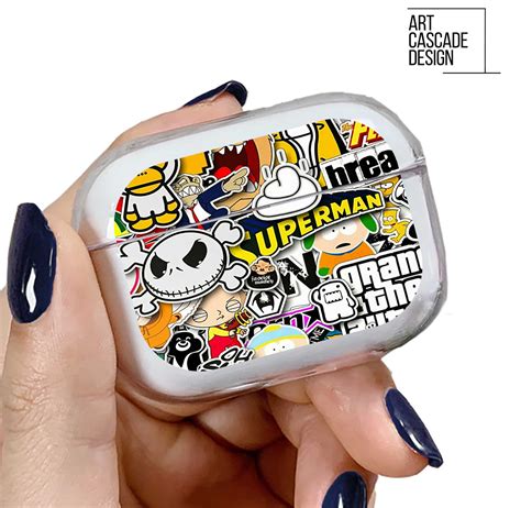 stickebombing airpods pro case stickers airpods  case cool etsy