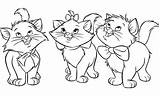 Aristocats Coloring Color Pages Simple Print Kids Children sketch template