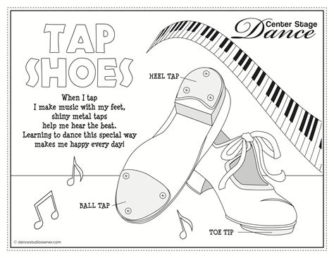 tap dance colouring pages clip art library