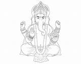 Ganesh Allan Coloring India Bollywood Pages Wisdom Intelligence God sketch template