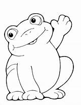 Coloring Frog Pages Kids Frogs Printable Animal Sheets Funny Print Labels Froggy Template sketch template
