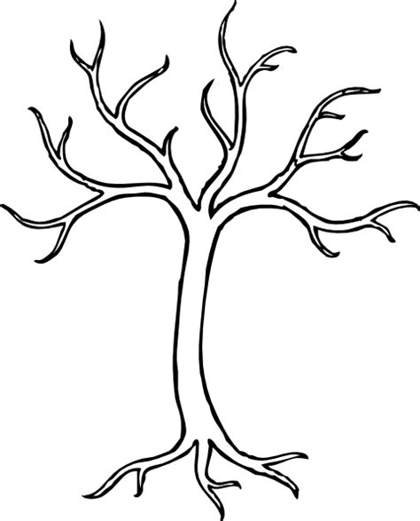 trees outline clipart
