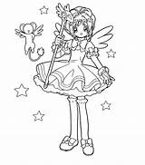 Captor Cardcaptor Captors Kolorowanki Recortar Amigas Kerberos Shaoran Websincloud Animados Pegar Kero Relacionados Niños sketch template