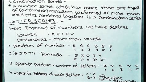 number  letter series reasoning basic concept youtube