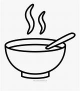 Soup Drawing Bowl Coloring Clipart Clipartkey sketch template