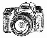 Camera Sketch Dslr Nikon Canon Polaroid Drawing Paintingvalley Cctv Sketches sketch template