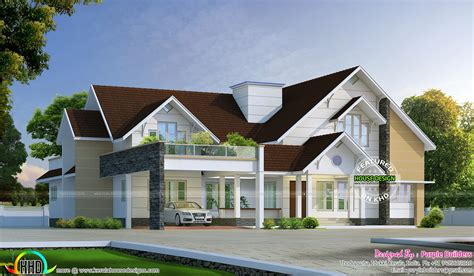 elegant bungalow home   sq ft kerala home design  floor plans  house designs