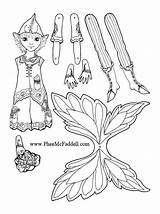 Puppet Coloring Fairy Pages Paper Craft Puppets Crafts Dolls Colouring Mayfly Color Phee Mcfaddell Pheemcfaddell Printable Cut Jumping Fairies Template sketch template