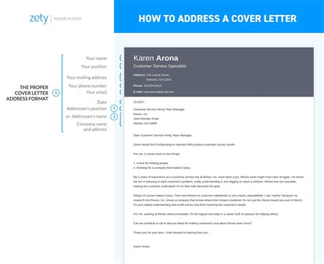 address  cover letter  tips  cover letter