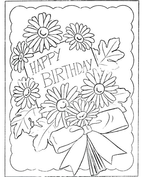 printable happy birthday coloring page    https