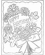 Coloring Birthday Pages Card Happy Greeting Adults Printable Cards Wishes Color Getcolorings Printables Template Kids Colo Print Drawing sketch template