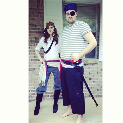 diy pirate costumes my bestie in the photo with her man