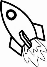 Rocket Coloring Pages Astronaut Space Planet Kids Simple Printable Preschool Book Wecoloringpage sketch template