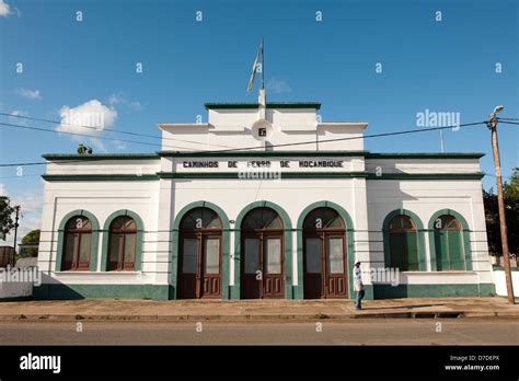 railway station xai xai mozambique stock photo alamy
