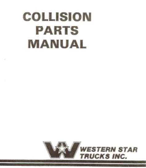 western star collision parts manual