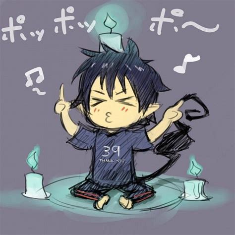 Blue Exorcist ~~ Working On His Control Or Just Goofing