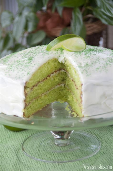 triple layer key lime cake wishes  dishes