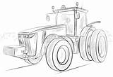 Tracteur Coloriages Gratuits Batteuse Moissonneuse sketch template
