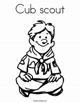 Coloring Pages Scout Cookies Girl Boy Library Clipart Uniform sketch template