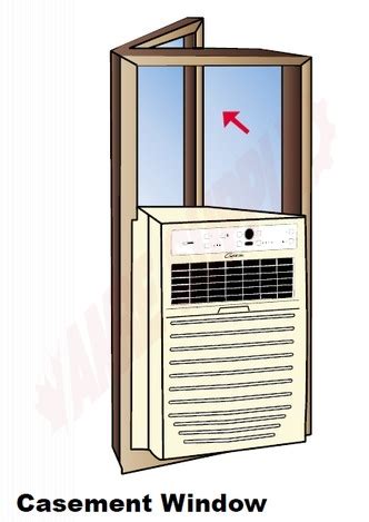 cd  comfort aire btu casement sliding window air conditioner  remote