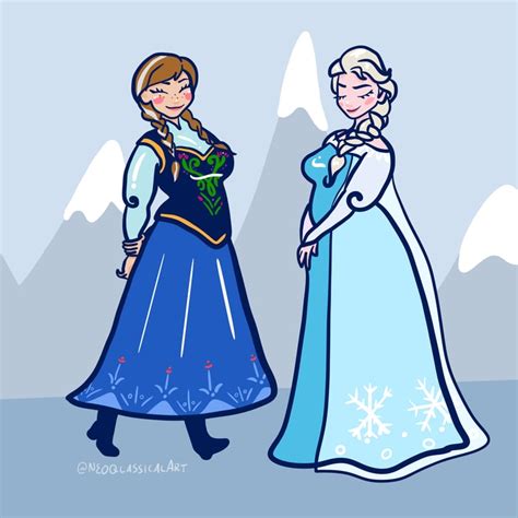 Curvy Anna And Elsa Best Disney Princess Fan Art