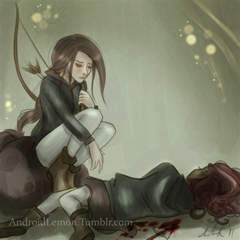 tags anime fanart the hunger games katniss everdeen rue hunger games may the odds be