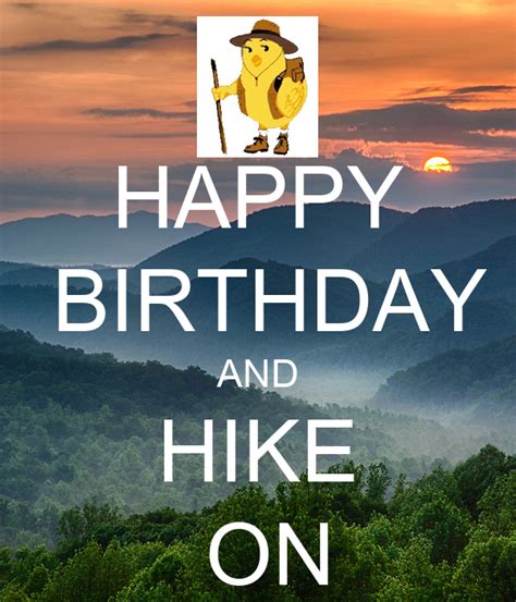 happy birthday  hike  poster martinesarrettalvela  calm  matic