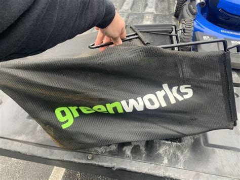 greenworks lawn mower grass catcher bag frame assembly bagger   sale  ebay