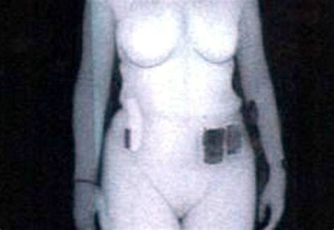 airport security x ray of women