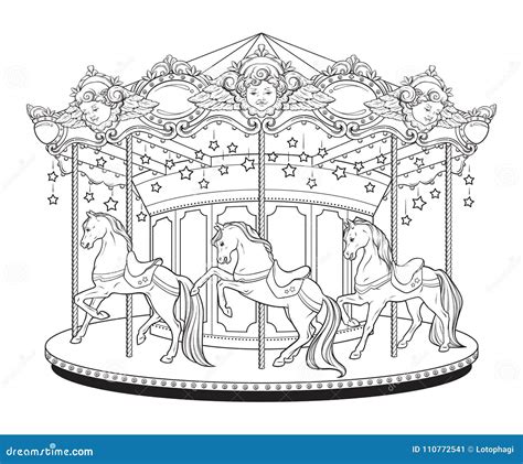 carosel horse coloring pages  kids smart kiddyblogspotcom