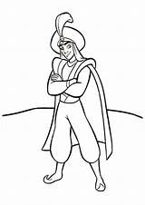Prince Coloring Pages Printable Disney Kids Aladdin sketch template
