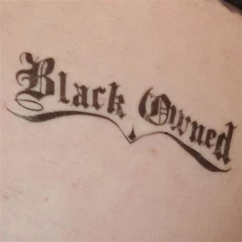 black owned temporary tattoo sissy lux